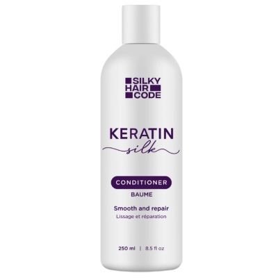 KERATIN SILKE intensiv effekt gjenopprette skadet hårstruktur balsam