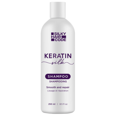 KERATIN SILKE intensiv sjampo gjenoppretter skadet hårstruktur
