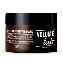 VOLUME LAB HÅRMASKE MED BIOTIN, BIO-KOLLAGEN, MACADAMIA, RICINUSOLJER